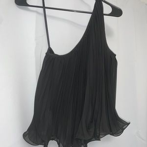 ASOS One Shoulder Black Top